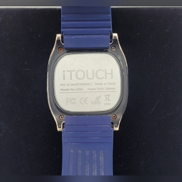 iTouch Unisex Navy Rubber Strap Smart Watch 46x45mm ITC3360S590-102​​​ - Picture 3 of 8